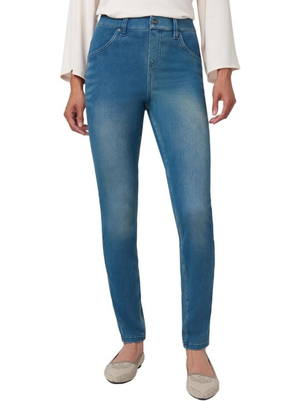 Ultra Soft High Waist Denim Leggings for Women - Comfy Stretch Fit & Stylish